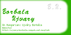 borbala ujvary business card